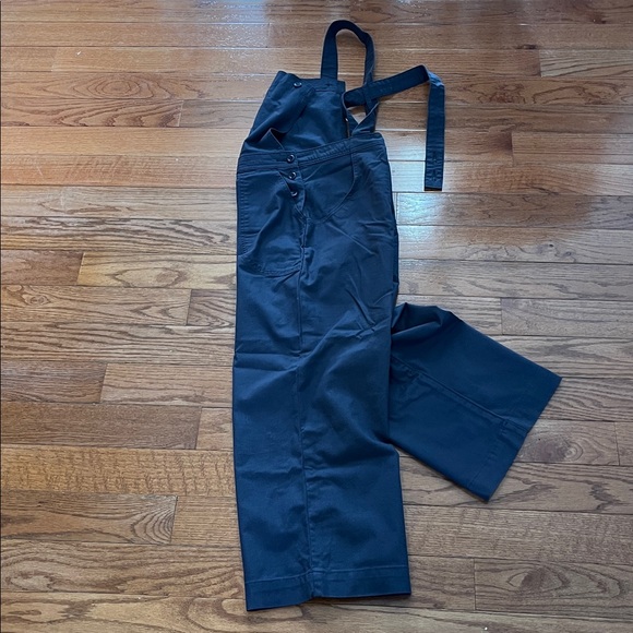 Women's Stand Up® Cropped Overalls Slate Patagonia Organic Cotton Workwear sz6 - Picture 11 of 12